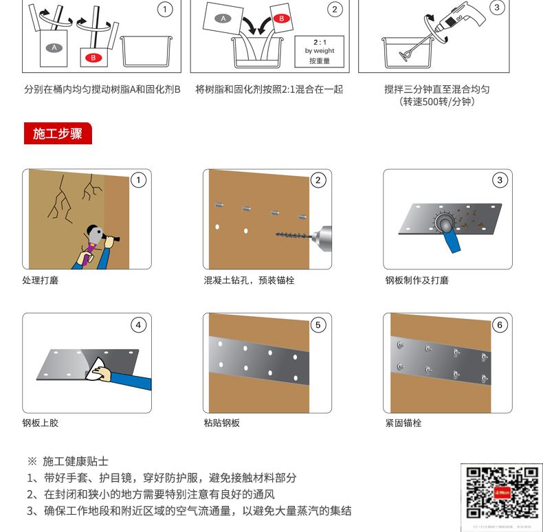 包钢荔波粘钢加固施工过程